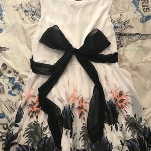 Loose flower pattern dress